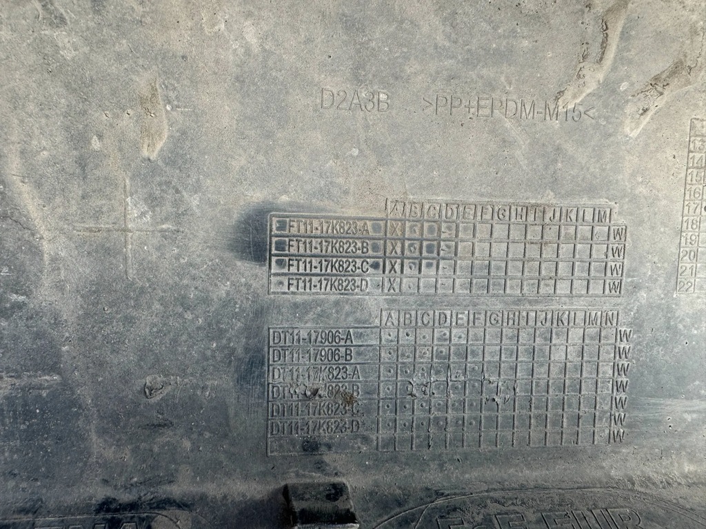 фото №12, Ford transit tourneo connect mk2 ii 13-23 бампер задняя задний средний