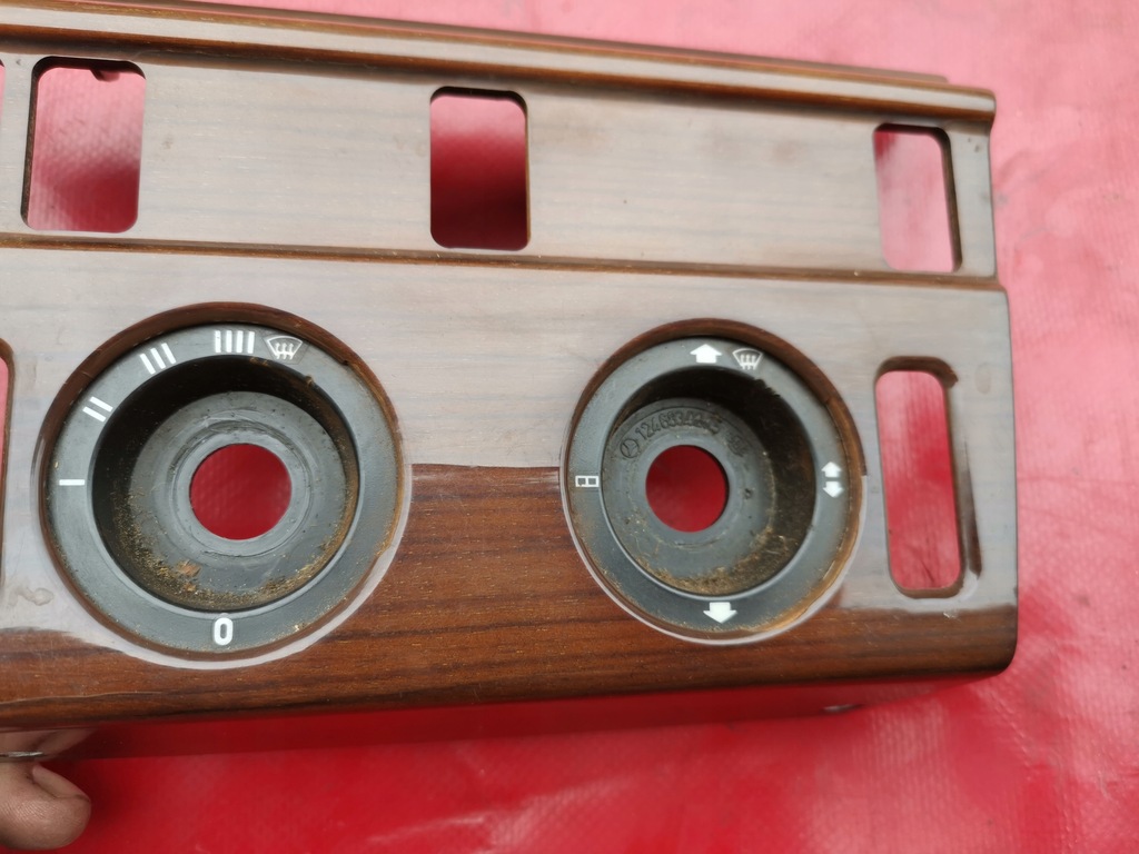 фото №7, Mercedes w124 drewno панель обдув dekor