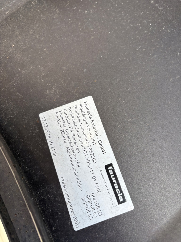 Porsche carrera 911 991 11-15 бампер передній 99150531100-07fff оригінал Доставка