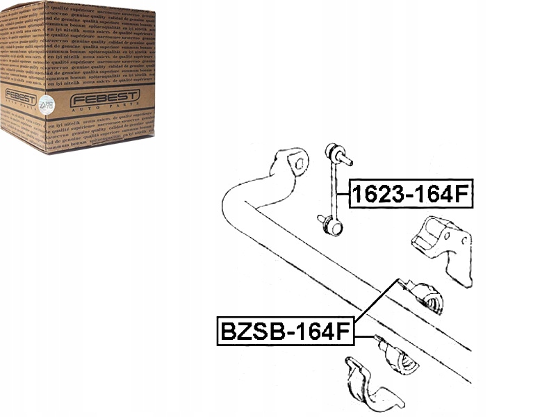 Febest bzsb-164f підвіска, стабілізатор Недорого