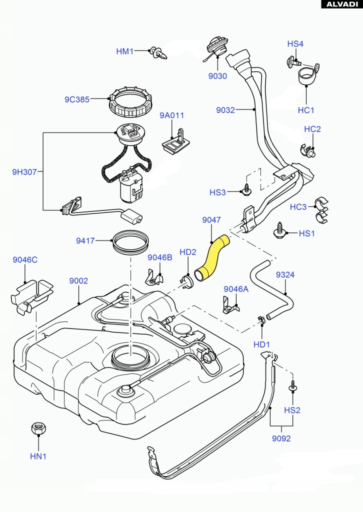 фото №2, Труба пального ford transit connect 7t16 9047 ba