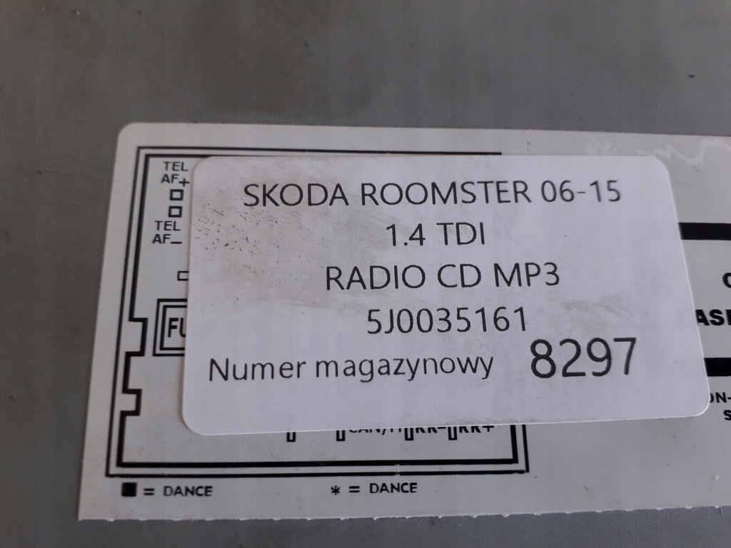 фото №4, Skoda roomster радио cd mp3