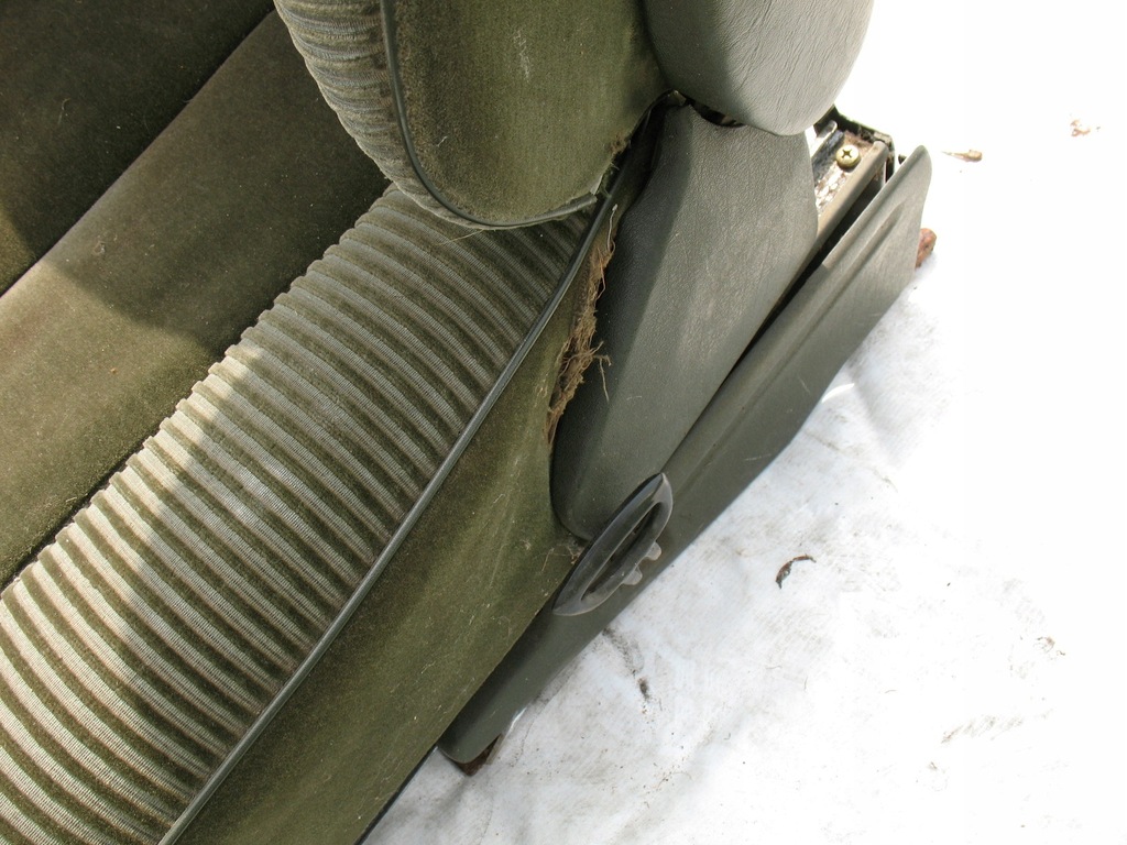 фото №6, Mercedes w126 se,sel сидіння передній зелений