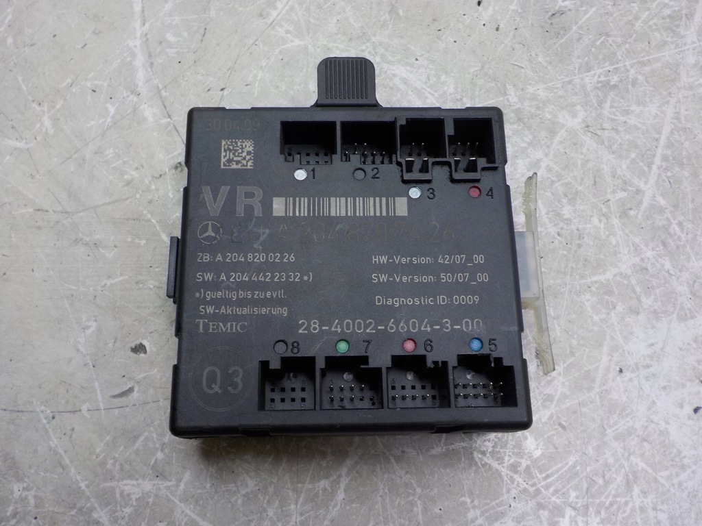 фото №1, Mercedes glk x204 модуль блок управления дверь левый задняя