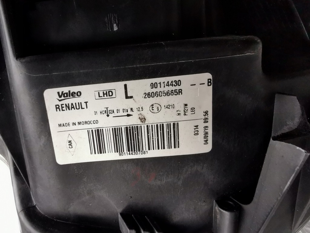 фото №12, Фара левый dacia sandero ii logan лампа lift 260605665r