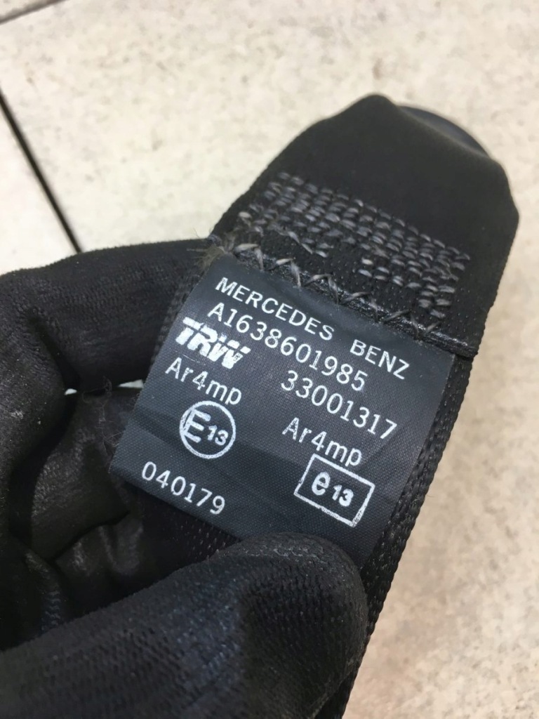 Ремінь безпеки лівий задній mercedes ml w163 a1638601985 Київ