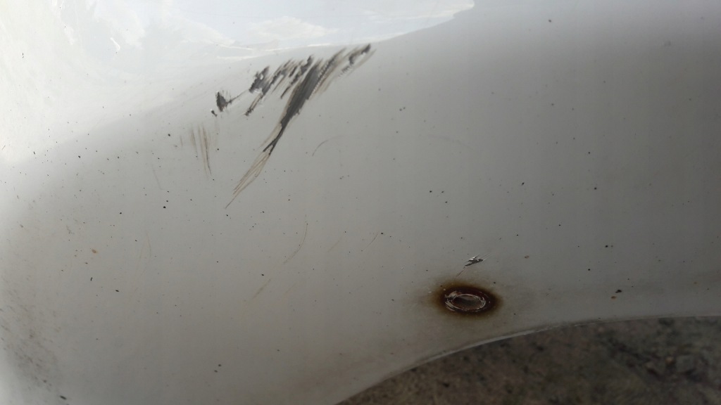 Skoda fabia i бампер задняя kombi белый с Разборки