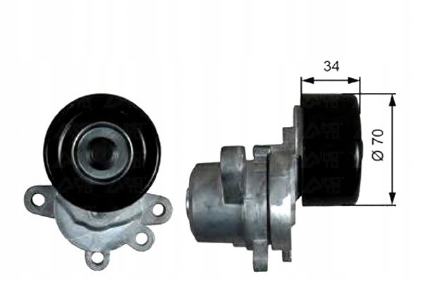 фото №1, Gates ролик натягувача nissan altima 3.5