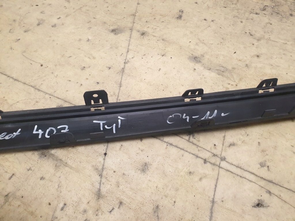 фото №9, Peugeot 407 04-11r. молдинг бампера задняя sedan 9644596377
