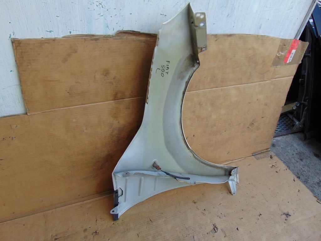 фото №12, Крыло левый перед fiat 500 2007- белый