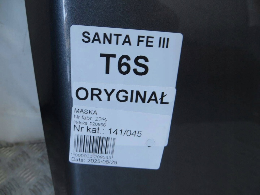 фото №7, Hyundai santa fe iii капот кришка двигуна t6s 13-