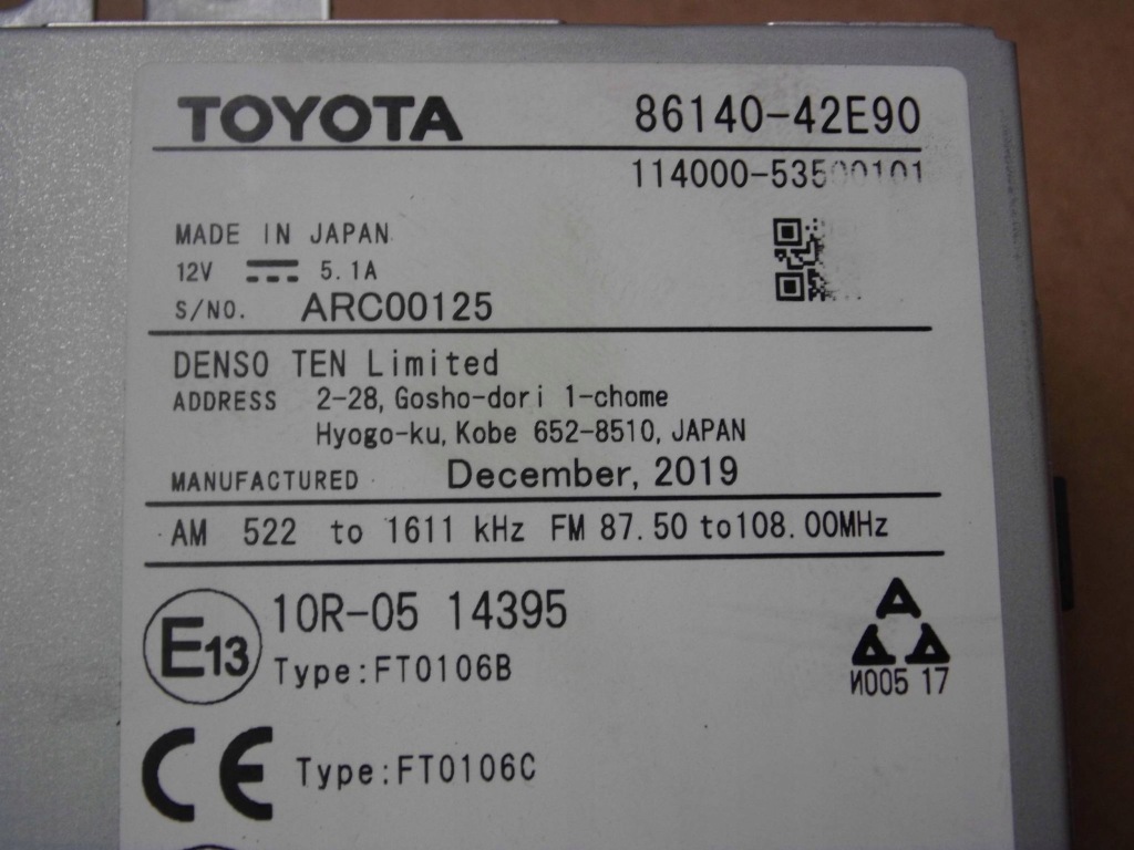 фото №9, Toyota rav4 v 2019 радио экран дисплей 86140-42e90 8614042e90