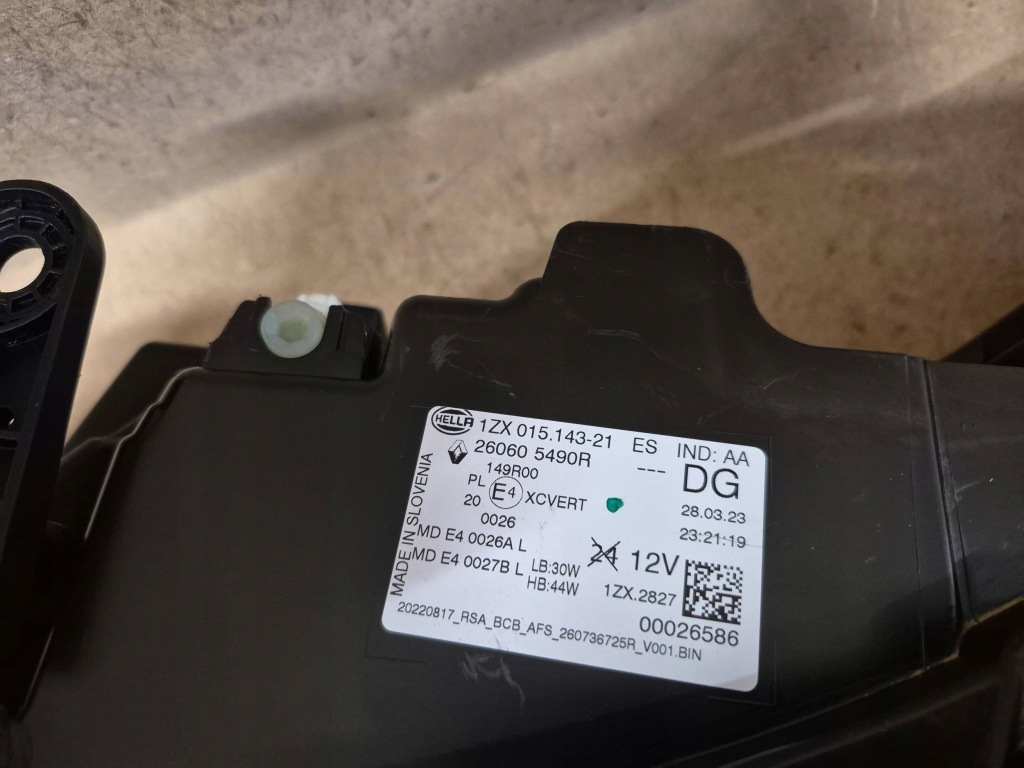 Renault megane e-tech фара фара full led левый сторона 260605490r Доставка
