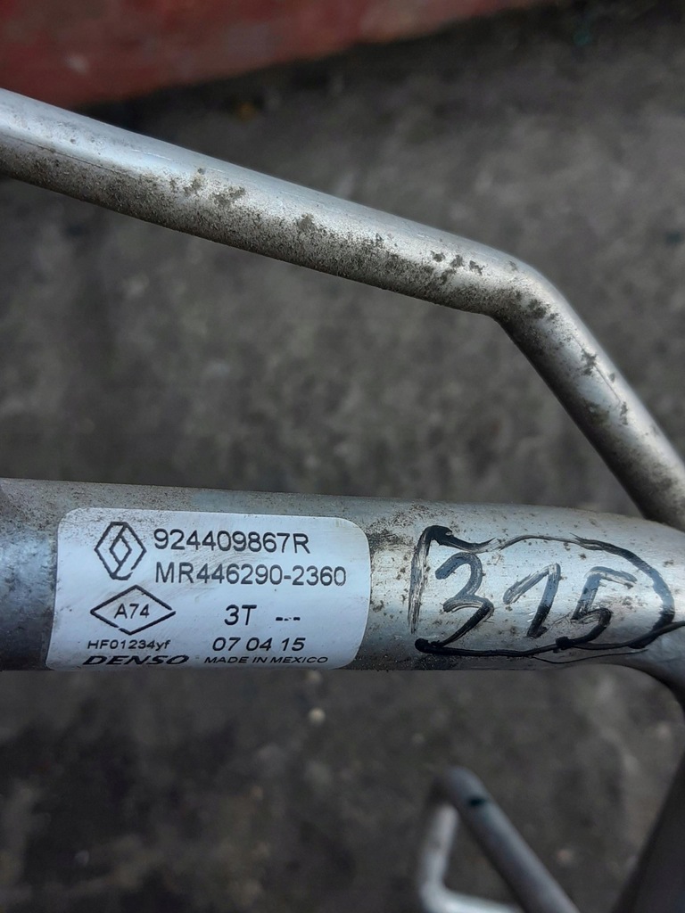 фото №7, Шланг кондиціонера 924409867r renault kadjar 1.2