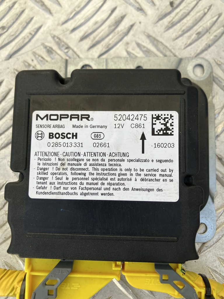 фото №2, Модуль датчик подушка безопасности jeep renegade 14- 52042475