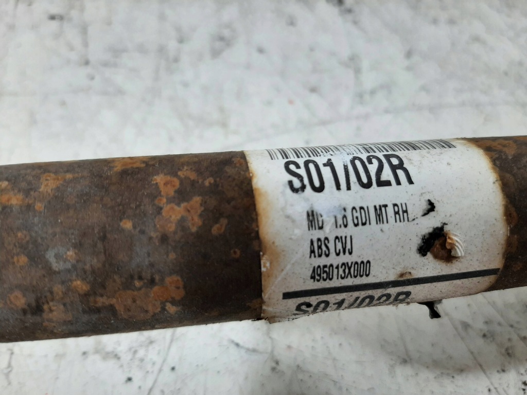 фото №12, Hyundai elantra v lift 1.6 16v 14r приводной вал правый перед 49500-3x000