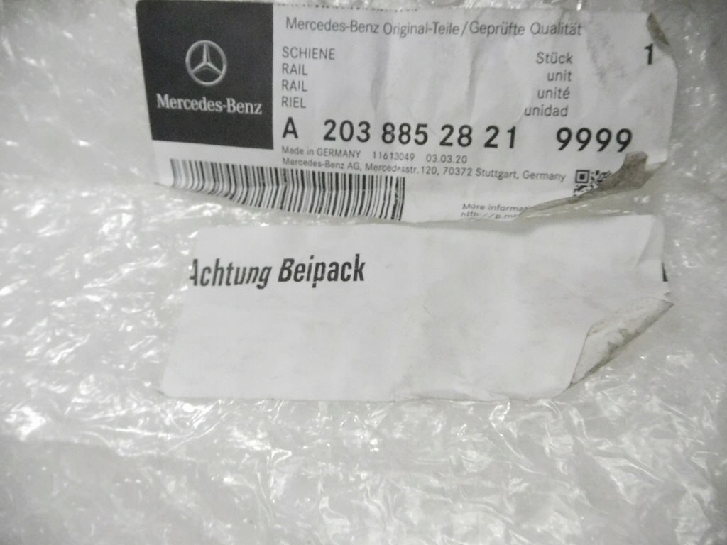 фото №7, Молдинг бампера правий задня mercedes c оригінальний номер a2038852821