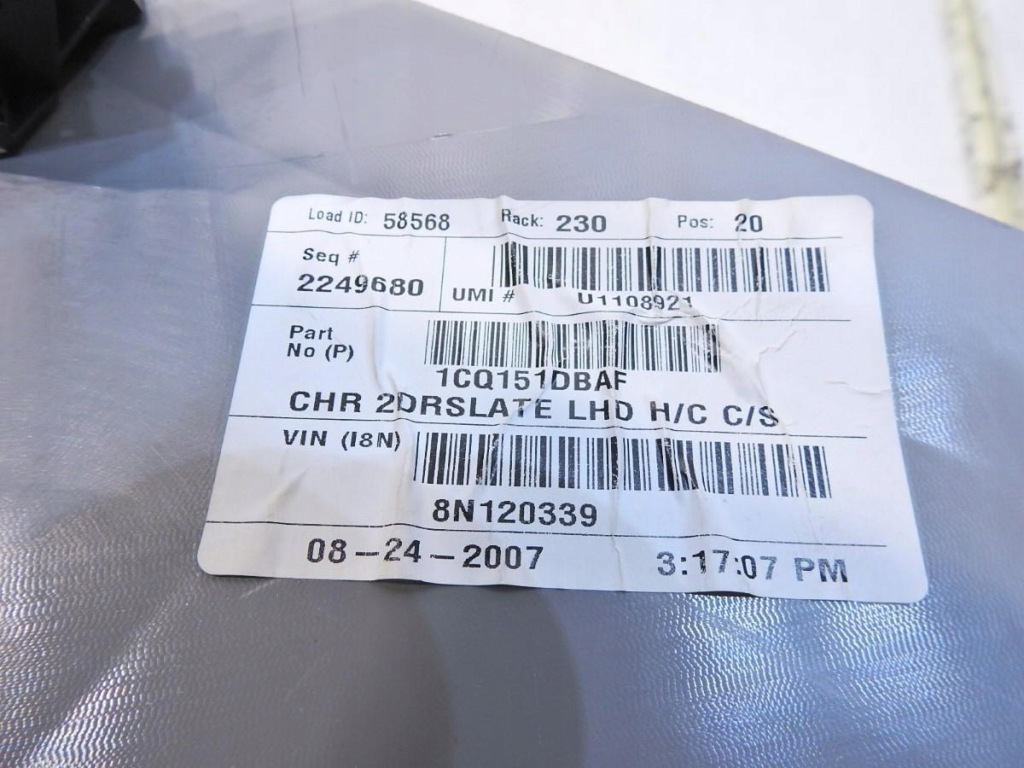 фото №10, Тунель середній підлокітник chrysler sebring iii