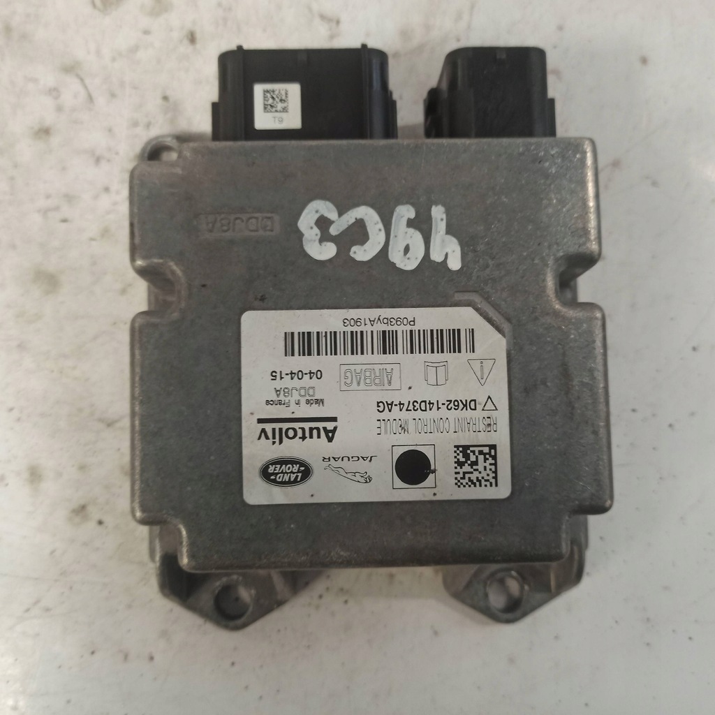 фото №15, Land rover evoque модуль подушок подушка безпеки dk62-14d374-ag