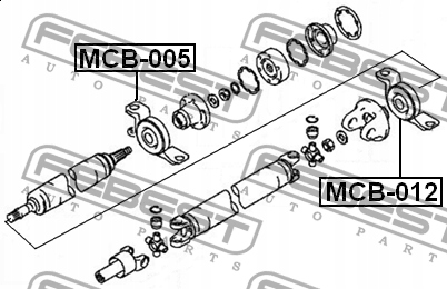 фото №10, Febest mcb-005 підшипник, центральний підшипник вала привідного