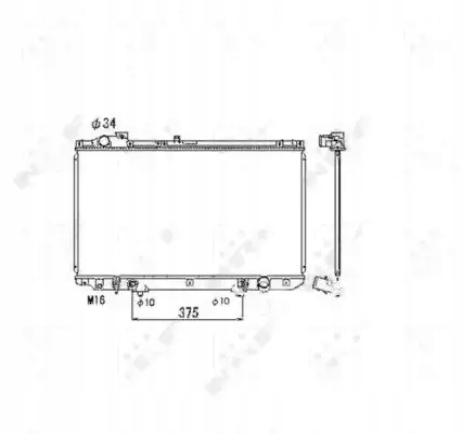 Купить Радиатор воды 53467 nrf