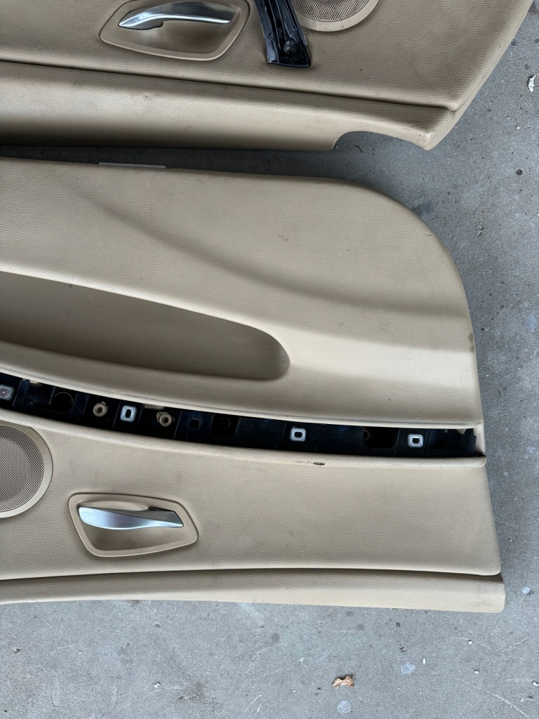 Bmw 3 e90 e91 обшивка оббивка двері перед європа beż kremowe бежевий Зі Шроту