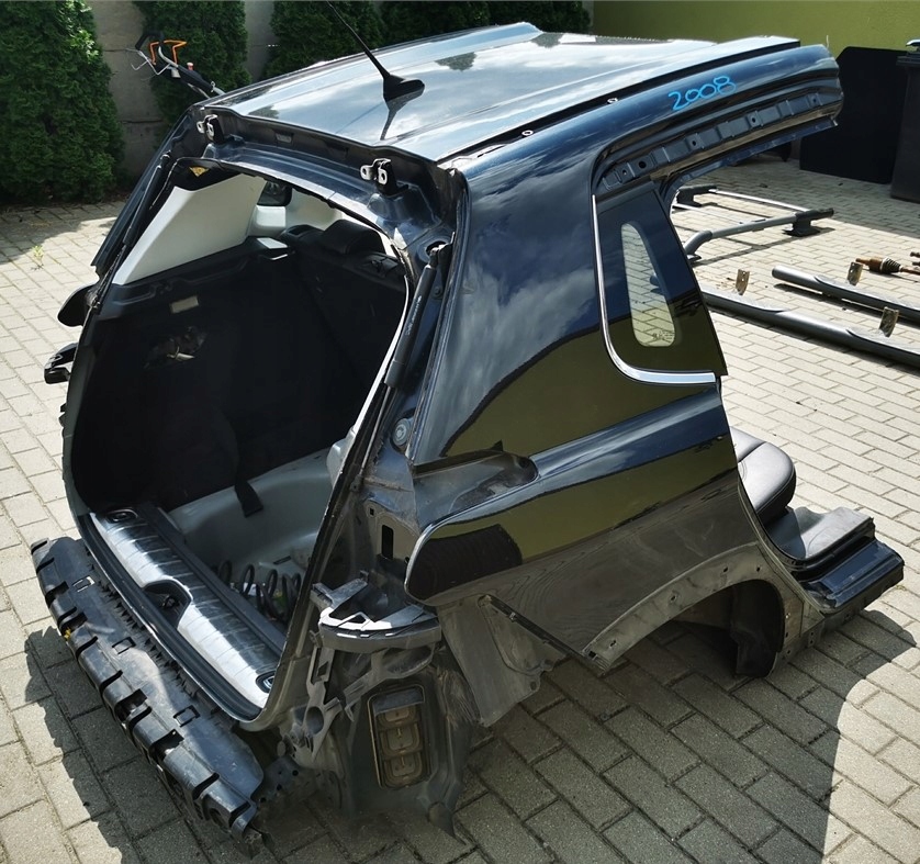 фото №1, Peugeot 2008 i lift 16-19 поддон pas задний четверть обрезанный задняя кузов