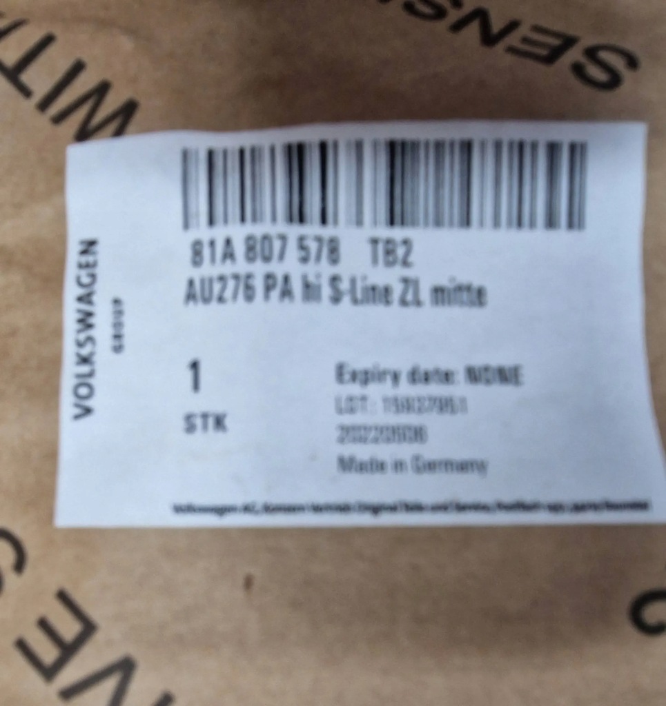 фото №7, Молдинг середня бампера задня audi q2 16- nowa оригінал