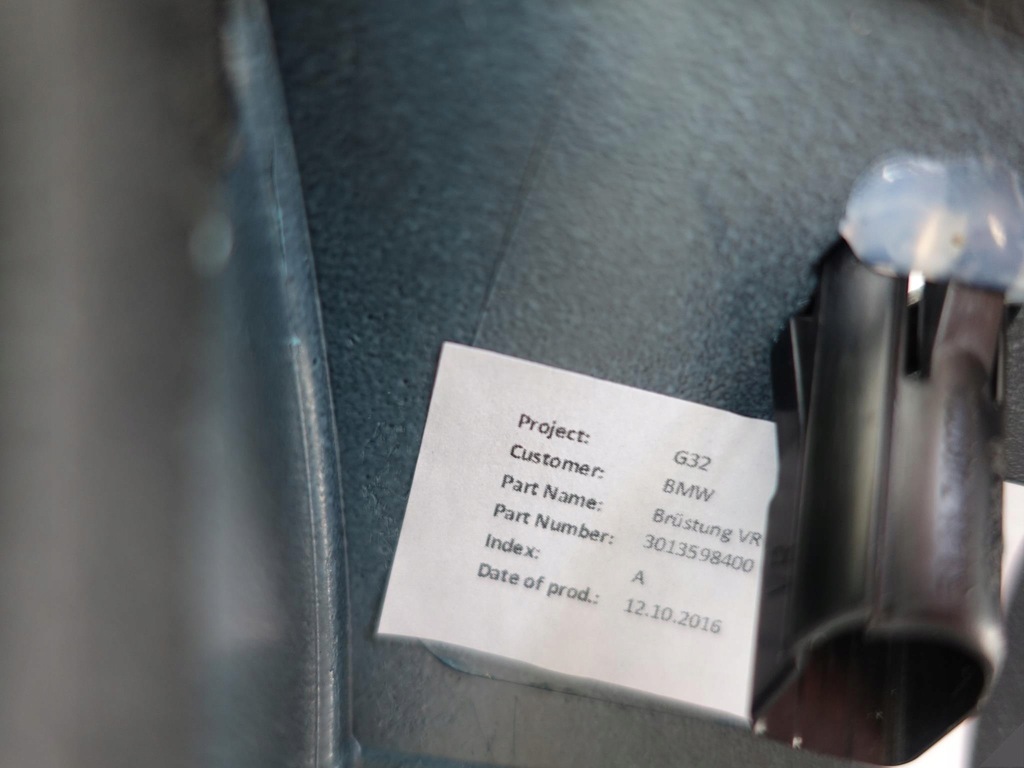 фото №10, Bmw 6 gt g32 правая перед обивка кожа комплект