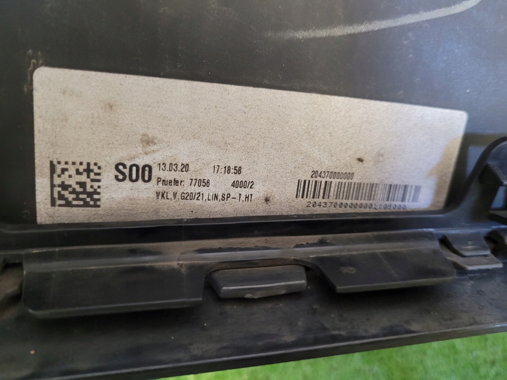 фото №10, Bmw g20 g21 3 бампер перед передній решітка середня