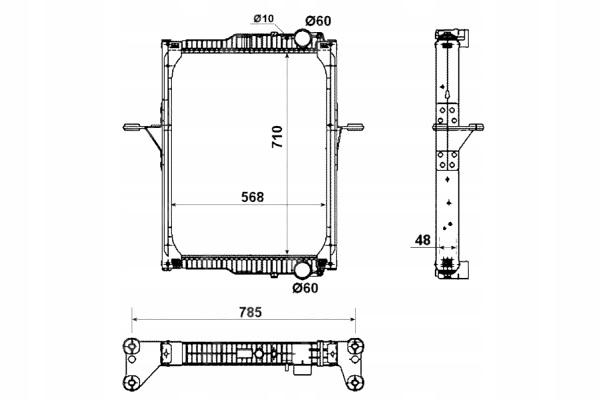 фото №1, Nrf радиатор двигателя wody rvi midlum volvo fl ii d7e240-dxi7 05.06-