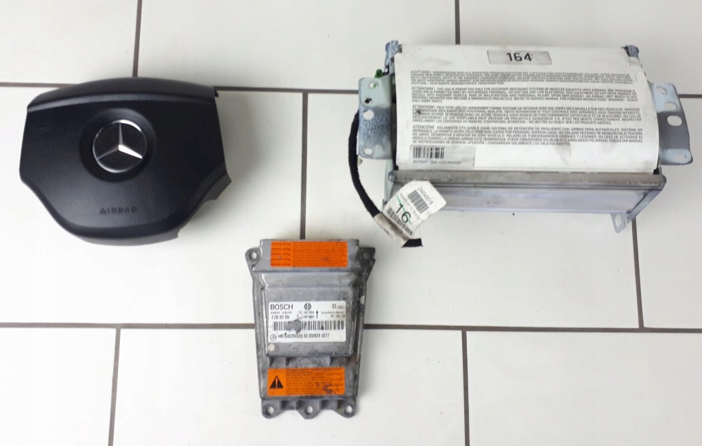 фото №1, Mercedes w164 ml подушка безпеки подушка водія пасажира датчик комплект