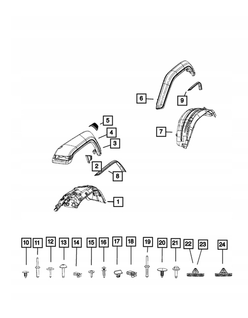 фото №5, Расширитель левая sahara jeep wrangler jl серебристый