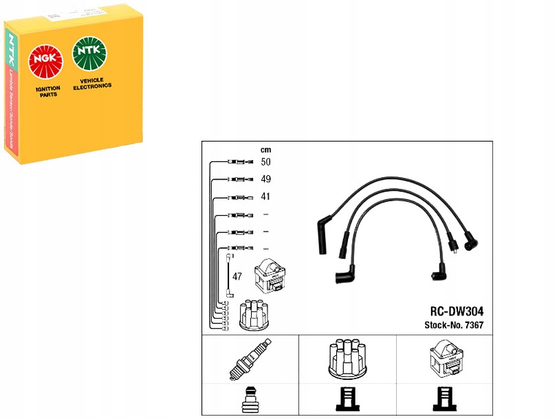 фото №1, Провода зажигания daewoo 0,8 ngk
