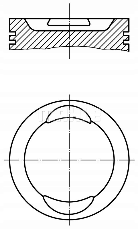фото №1, Mahle поршень fiat 1,2b 70,80 std