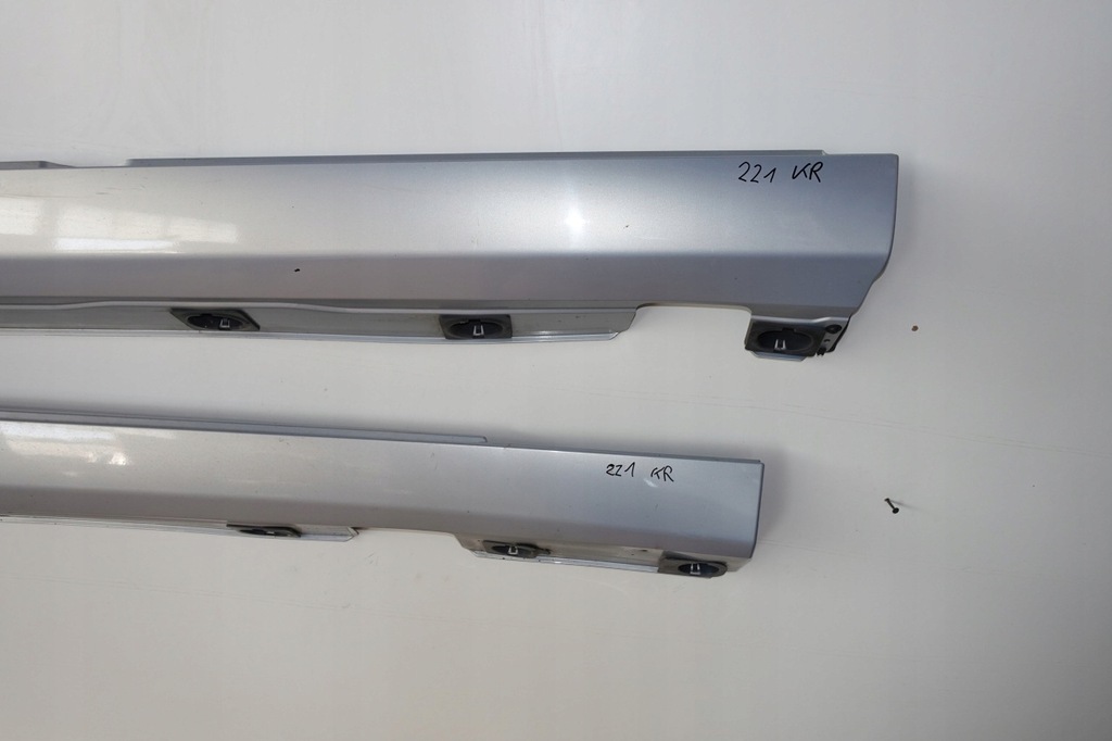 фото №6, Mercedes w221 накладки порогові пороги молдинг права ліва s-klasa накладка