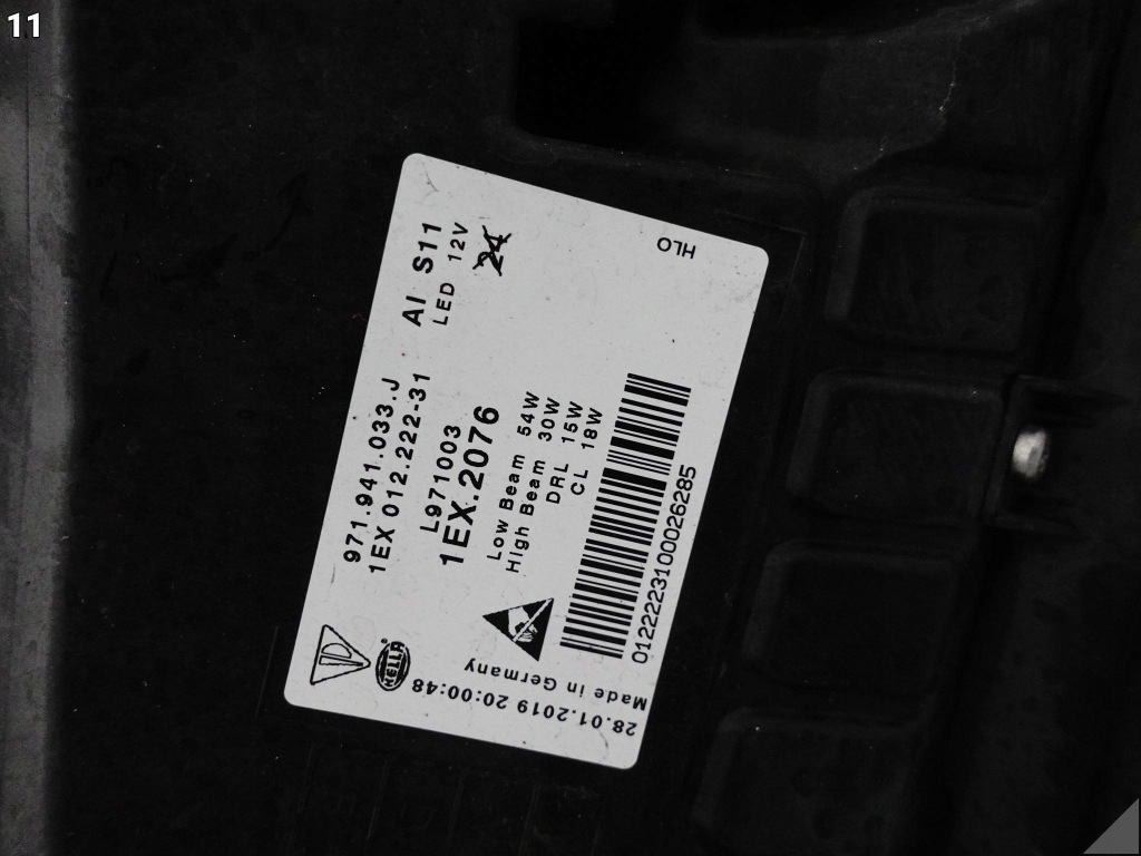 фото №12, Porsche panamera ii 2 971 16-23 лампа full led pdls левая перед europa 33j