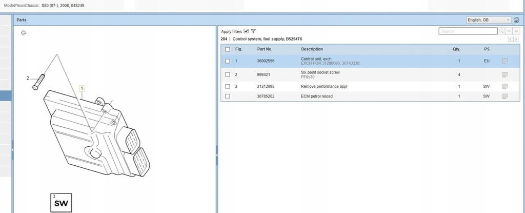 фото №6, Volvo s80 2007 блоки управления двигателя