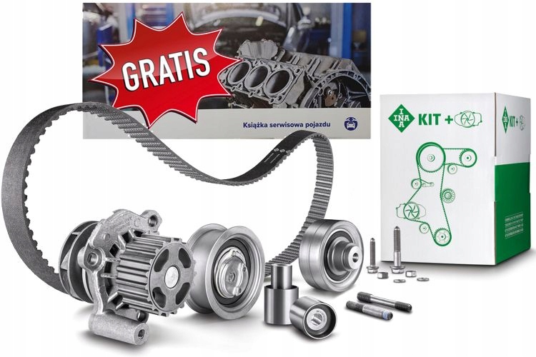 фото №1, Schaeffler ina 530 0453 30 насос водяна + набір ремінь розподільного валу