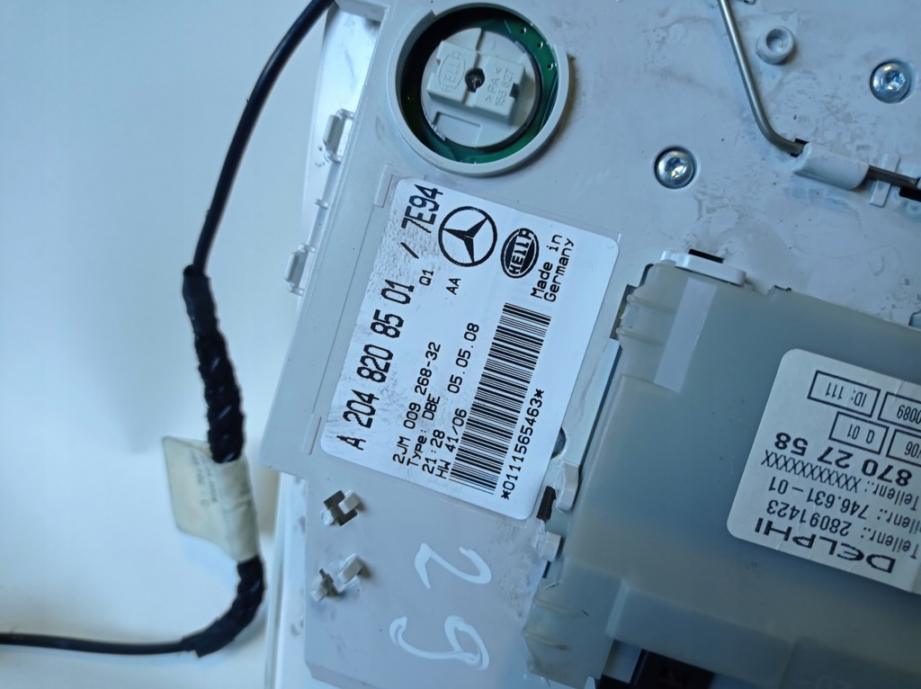 фото №9, Лампа освітлення кабіни mercedes w204 a2048702758