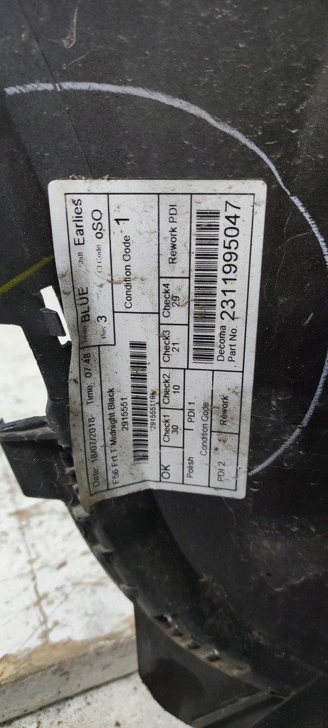 фото №13, Бампер задняя mini f 54 clubman 11412910 4x pdc 17r-