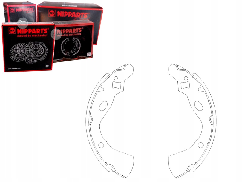 фото №1, Nipparts гальмівні колодки гальмівні kia pride da 1.1 i sz