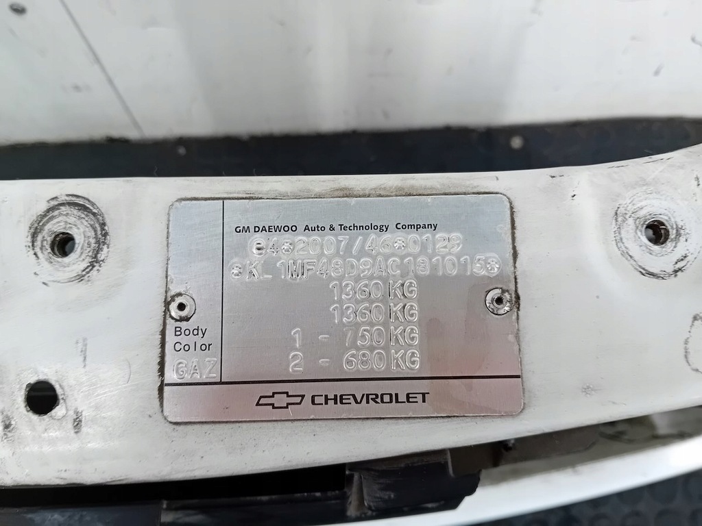 фото №9, Балка pod бампер перед chevrolet spark ii 1.2 16v