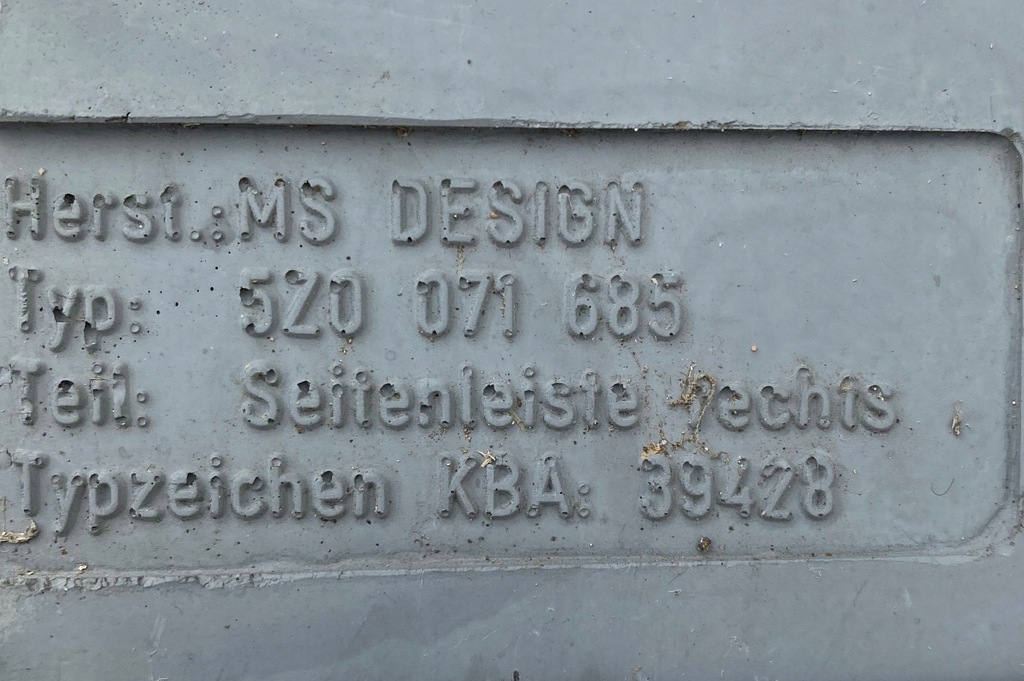 фото №6, Поріг накладка поріг vw fox ms design 5z0071685