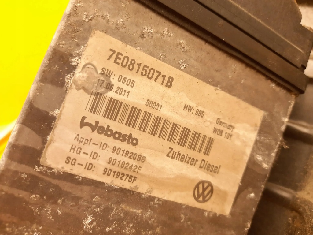 фото №12, Vw amarok 2h webasto ключ комплект 7e0815071b 11r.