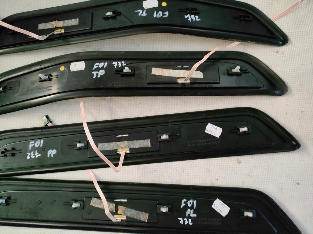 фото №10, Bmw f01 накладки порогові перед задня комплект