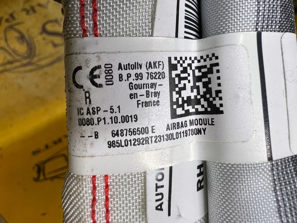 фото №8, Подушка безопасности крышный шторка безопасности правая правый dacia sandero iii stepway