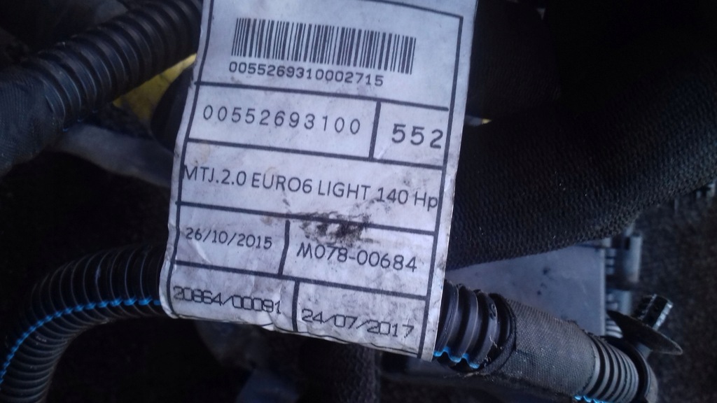 фото №6, Джгут електропроводка 00552693100 jeep compass ii 2.0