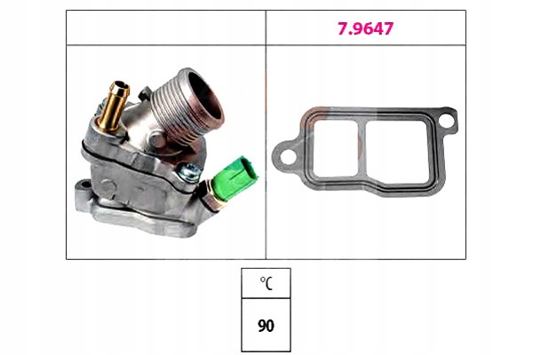 фото №2, Термостат volvo 90c 2,0-2,5 eps