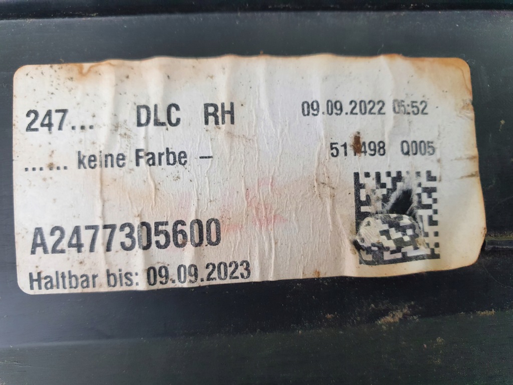 фото №7, Молдинг дверь правое задняя mercedes w247 gla eqa